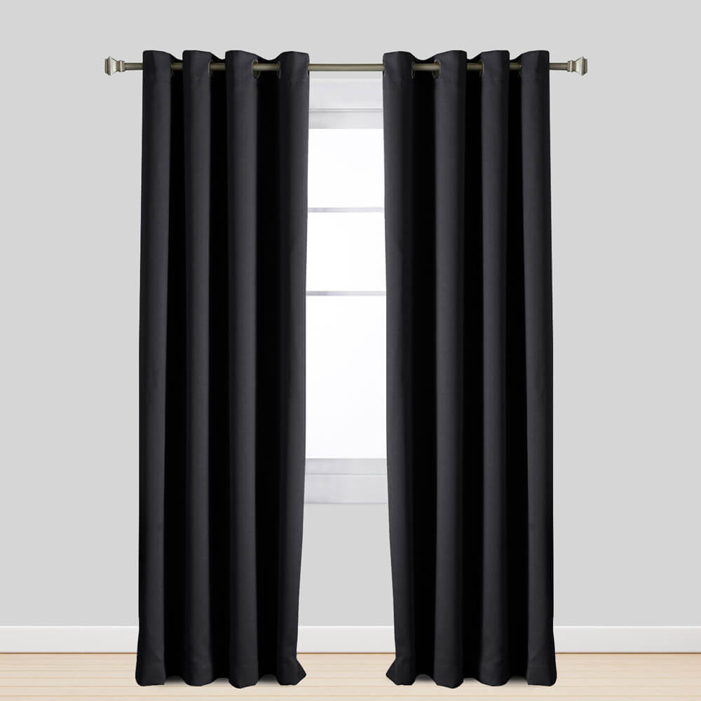 blackout curtains black
